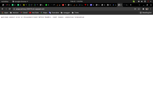 upstream connect error or disconnect/reset before headers. reset reason: connection termination